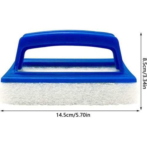 Brosse de Piscine en Plastique, Brosse de Piscine avec Manche, Brosse Éponge Piscine, Brosse à Récurer Sol Douche, Brosse à Main de Piscine pour Piscine, Spa, Baignoires, Murs, Carrelage, Planchers