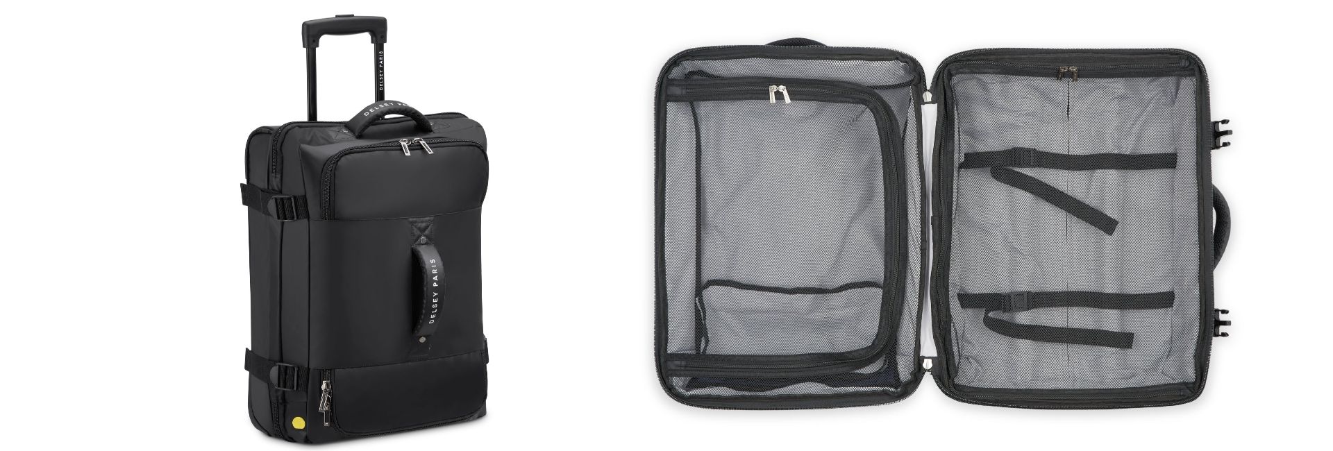 DELSEY PARIS - RASPAIL - Valise cabine souple 55x40x20 cm - 36 L - S - Noir image 1 | Rakuten