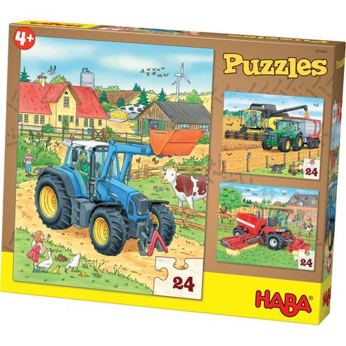 Haba Puzzles Tracteur Et Cie.