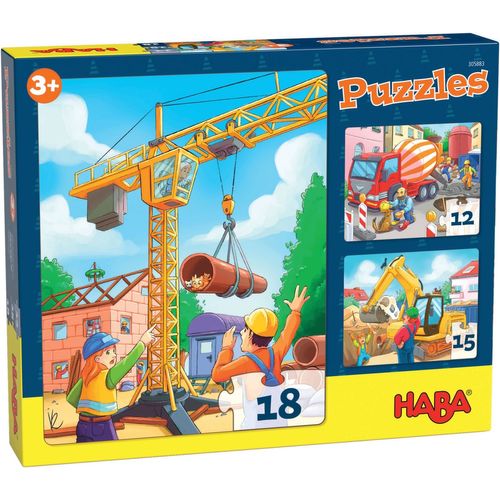 Haba Puzzles Engins De Chantier