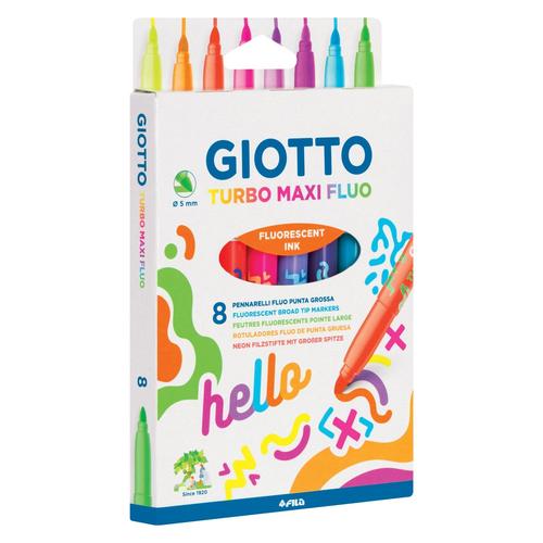 Giotto 10 Feutres Turbo Maxi Fluo