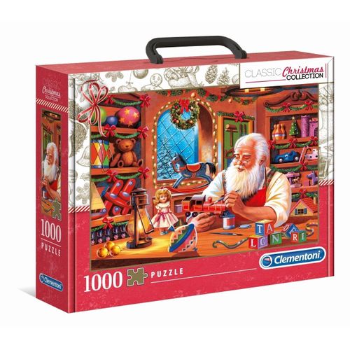 Puzzle Adulte Christmas Collection - Valisette 1000 Pièces - Santa Workshop