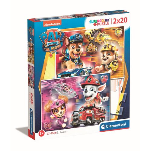 Puzzle Enfant 2x20 Pièces - Pat'patrouille Le Film