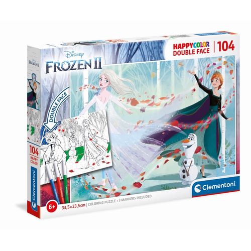 Puzzle Enfant Happy Color 104 Pièces - La Reine Des Neiges