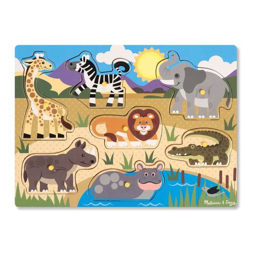 Melissa & Doug Puzzle Bois Animaux Jungle