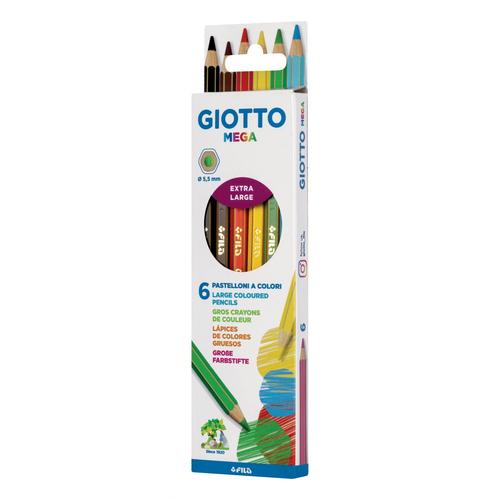 Giotto 6 Crayons Mega Classique