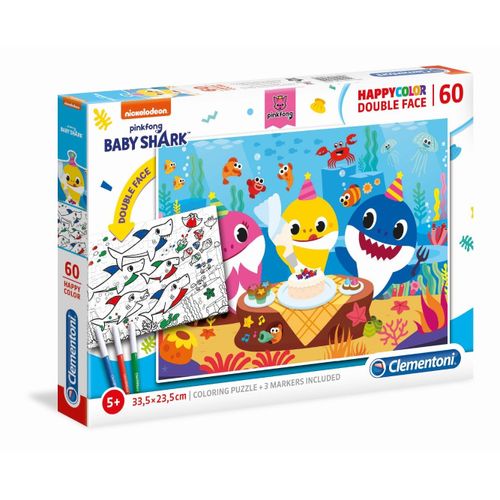 Puzzle Enfant Happy Color 60 Pièces - Baby Shark