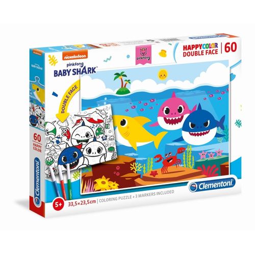 Puzzle Enfant Happy Color 60 Pièces - Baby Shark
