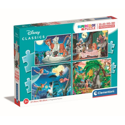 Puzzle Enfant 20+60+100+180 Pièces - Disney Classic