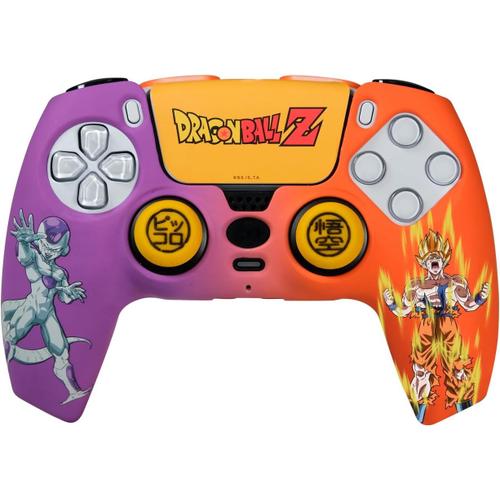 Good Loot Frtec - Combo Pack Dragon Ball Z, Coque Rigide + Grips + Sticker Pour Ps5 Dualsense, Goku Et Freezer