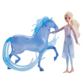 Poupée Elsa et Cheval Nokk La reine des neiges 2 Disney Hasbro 2020 bleu 30  cm