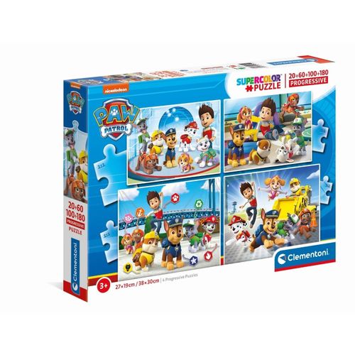 Puzzle Enfant 20+60+100+180 Pièces - Pat'patrouille