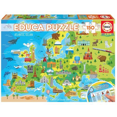 Educa Puzzle 150 Pcs Carte D'europe