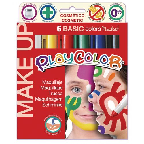 Playcolor Boite 6 Sticks Maquillage Pocket Basic