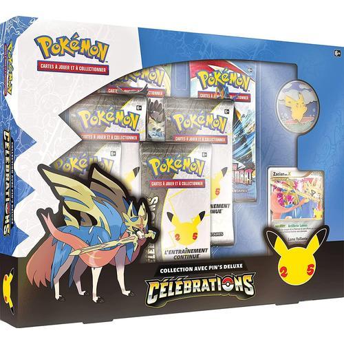 Collection Célébrations Pokémon 25 Ans : Coffret Pins Deluxe Zacian Niv. X