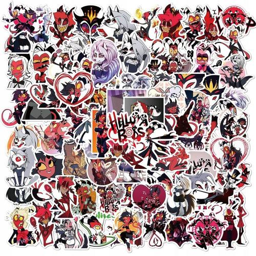 Autocollants De Jeu De Dessin Anim¿¿ Helluva Boss, Lot De 200 Pi¿¿Ces,Aesthetic Couleurs Stickers, Imperm¿¿Able Vinyle Autocollant Pour Telephone Ordinateur Portable Macbook Scrapbooking