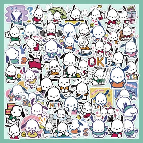 200 Autocollants Chien Brochet Pour Mains D'ordinateur Portable,Aesthetic Couleurs Stickers, Imperm¿¿Able Vinyle Autocollant Pour Telephone Ordinateur Portable Macbook Scrapbooking