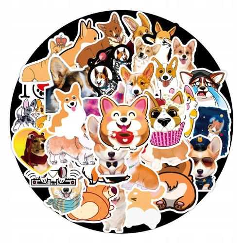 200 Morceaux De Berger Allemand Corgi Rottweiler,Aesthetic Couleurs Stickers, Imperm¿¿Able Vinyle Autocollant Pour Telephone Ordinateur Portable Macbook Scrapbooking