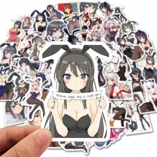 200 Pi¿¿Ces Cool Kawaii Anime Hentai Sexy D,Aesthetic Couleurs Stickers, Imperm¿¿Able Vinyle Autocollant Pour Telephone Ordinateur Portable Macbook Scrapbooking