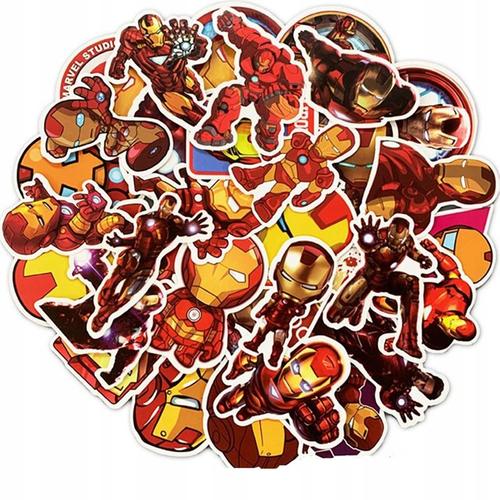 200 Pi¿¿Ces Beaucoup Dessin Anim¿¿ Marvel Autocollants Iron Man Av,Aesthetic Couleurs Stickers, Imperm¿¿Able Vinyle Autocollant Pour Telephone Ordinateur Portable Macbook Scrapbooking