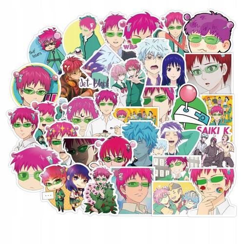 Ensemble D'autocollants 200 Pi¿¿Ces Saiki Kusuo No Sai-Nan J,Aesthetic Couleurs Stickers, Imperm¿¿Able Vinyle Autocollant Pour Telephone Ordinateur Portable Macbook Scrapbooking