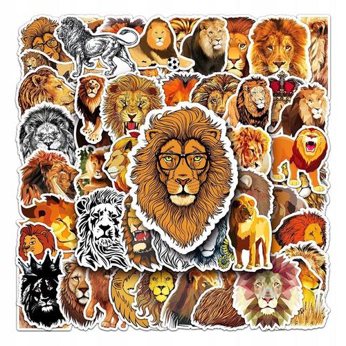 Autocollants De Dessin Anim¿¿ Lion Roi Des Animaux, 200 Pi¿¿Ces, Diy Bricolage,Aesthetic Couleurs Stickers, Imperm¿¿Able Vinyle Autocollant Pour Telephone Ordinateur Portable Macbook Scrapbooking