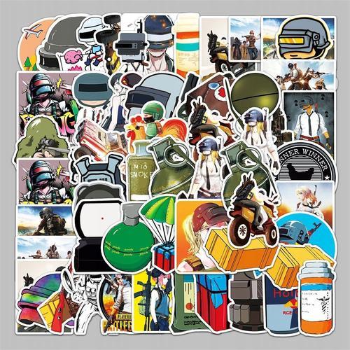 200 Autocollants Pour Champs De Bataille De Playerunknown,Aesthetic Couleurs Stickers, Imperm¿¿Able Vinyle Autocollant Pour Telephone Ordinateur Portable Macbook Scrapbooking