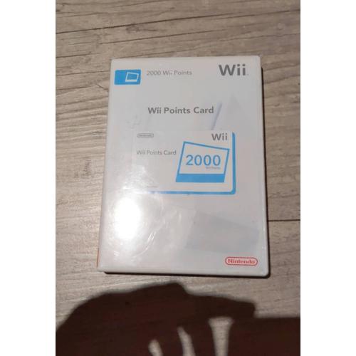 Wii Points Card 2000