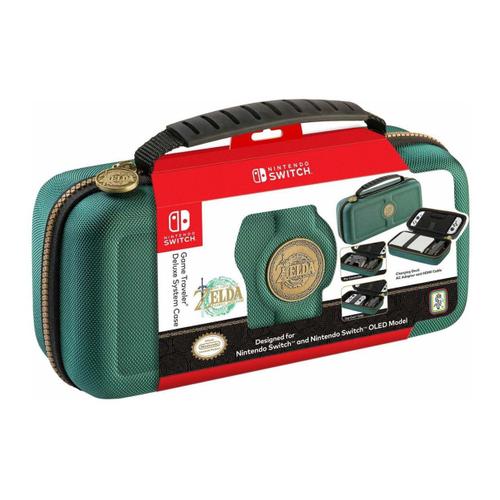 Pochette De Transport Rigide Pour Consoles Et Accessoires Switch Verte Zelda Nns4000g