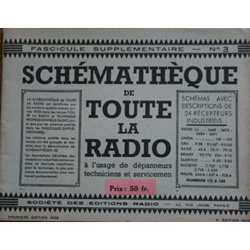 Fascicule Supplémentaire. N° 3. -