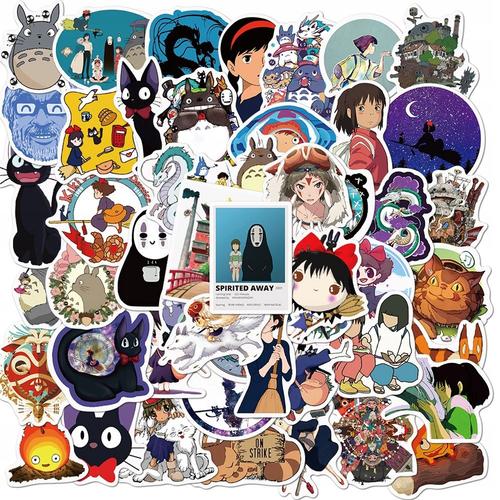 200 Pi¿¿Ces Mignon Kawaii Vsco Hayao Miyazaki Spir,Aesthetic Couleurs Stickers, Imperm¿¿Able Vinyle Autocollant Pour Telephone Ordinateur Portable Macbook Scrapbooking