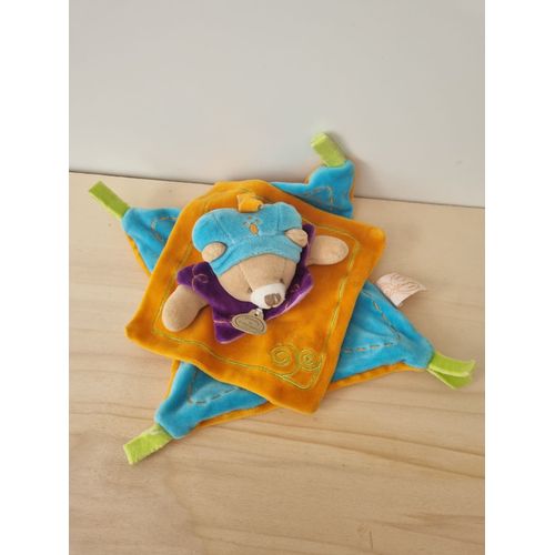 Doudou Ours Orange Bleu Doudou Et Compagnie