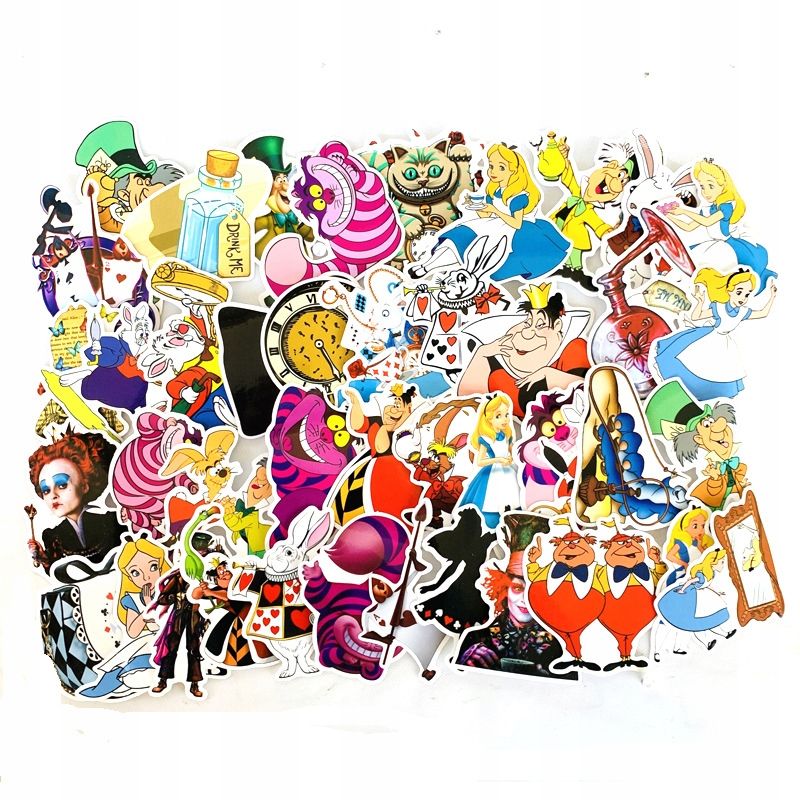 Autocollants Alice De Dessin Anim¿¿ Mignon, 200 Pi¿¿Ces, Imperm¿¿Ables,Aesthetic Couleurs Stickers, Imperm¿¿Able Vinyle Autocollant Pour Telephone Ordinateur Portable Macbook Scrapbooking