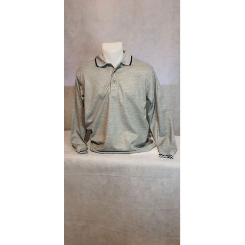 Polo Manches Longues Gris Homme Kayenne Taille Xxl