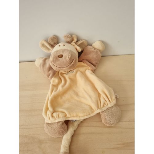 Doudou Girafe Beige Jaune Noukies' No