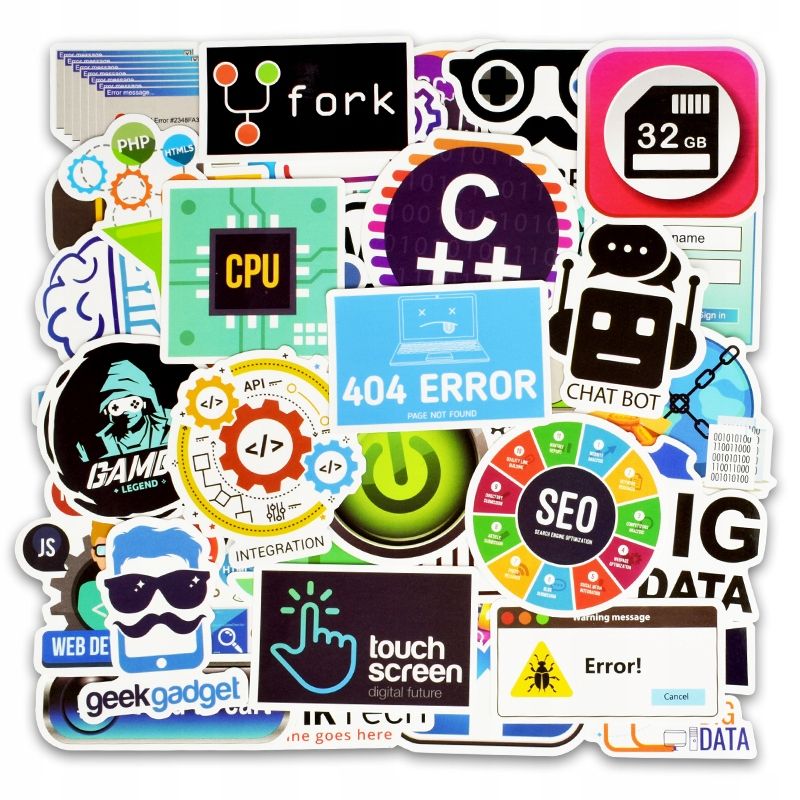 Autocollants En Langage De Programmation Java Js, 200 PiCe... - 2