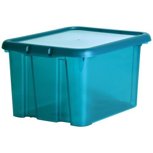 Boite de rangement Funny box 4l bleu canard acidulé