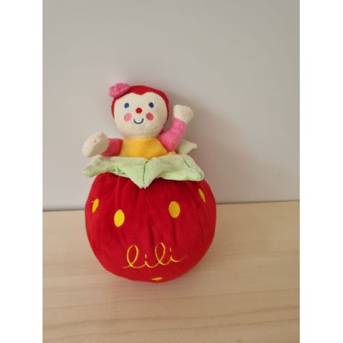 Doudou Fille Fraise Lili Dim Dam Doum Katherine Roumanoff