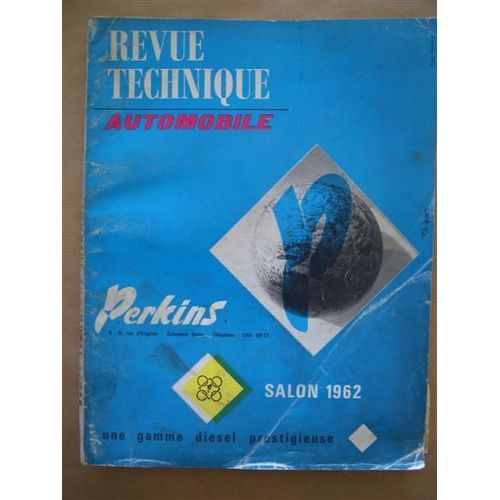 Revue Technique Automobile  N° 198 : Salon 1962