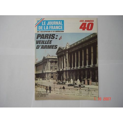 Le Journal De La France N 170 Paris : Veillee D'armes
