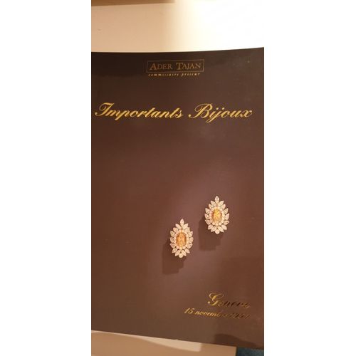 Catalogue Vente Aux Encheres. Importants Bijoux. Ader Tajan. Geneve 1994