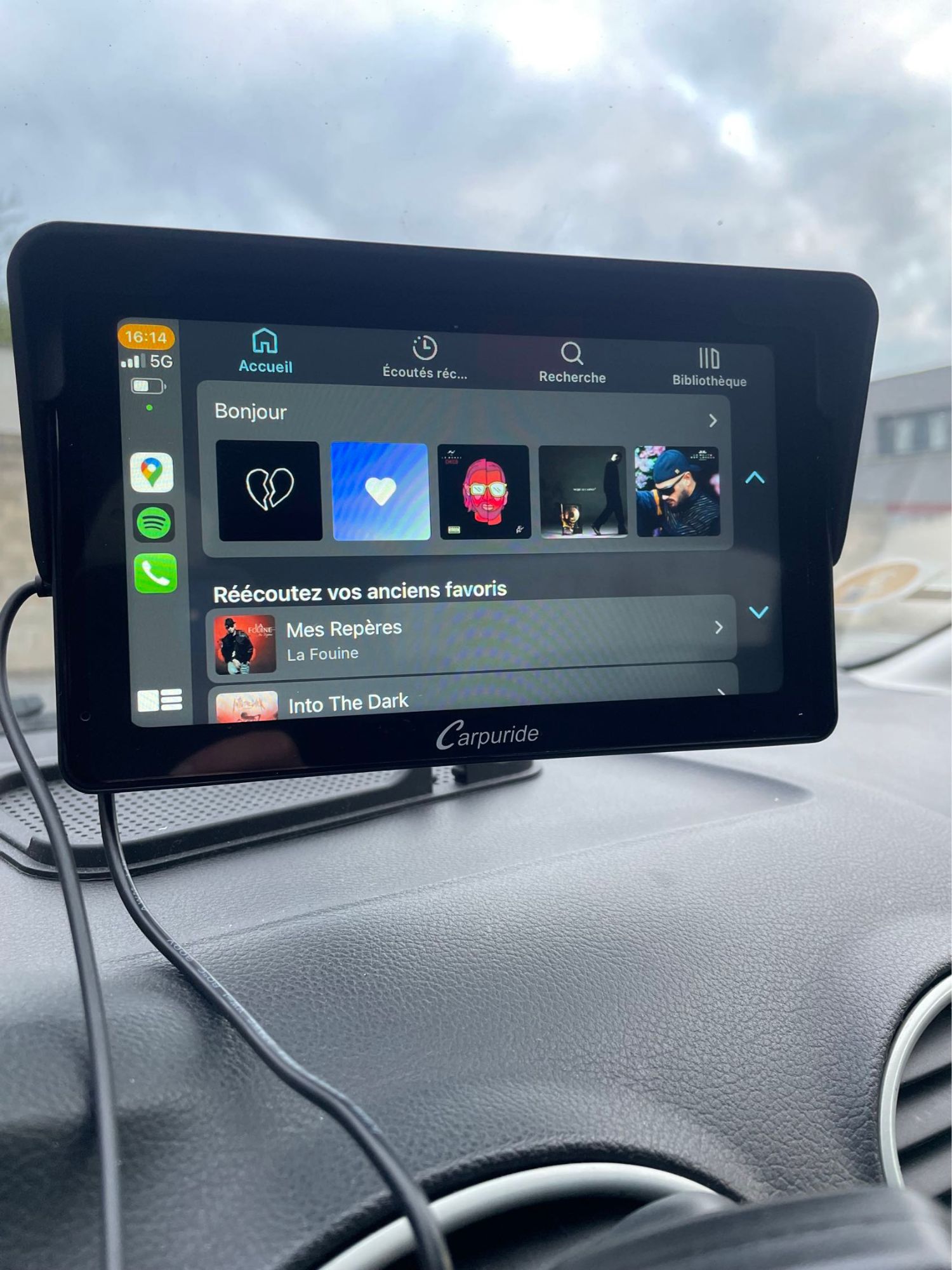 Apple Carplay & Android Auto sans fil pour autoradio 7 pouces