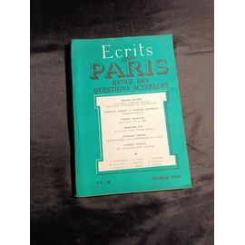 Écrits De Paris Revue Des Questions Actuelles Février 1970