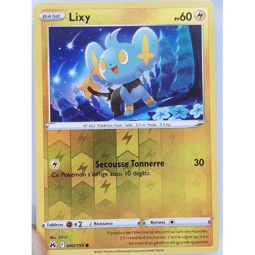 Lixy Reverse - Pokémon - Set Zénith Suprême -040/159 - Eb12.5 - Française