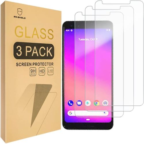 Cauc-Verre Trempé Compatible Avec Google (Pixel 3a) [Lot De 3] Film Protecteur D'écran Vitre Protecteur 9h Dureté