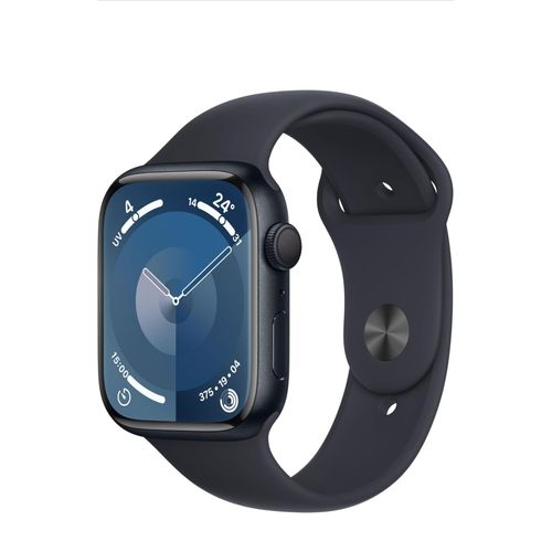 Apple Watch Series 9 (45 Mm Gps) Smartwatch Avec Boîtier Aluminium Et Bracelet Sport Minuit (S/M)