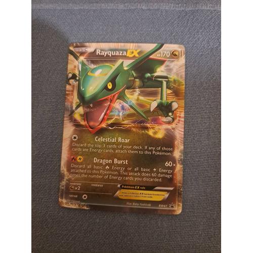 Une Carte Pokémon De Rayquaza Ex