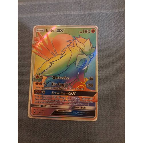 Une Carte Pokémon De Entei Ex