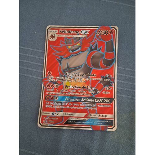 Une Carte Pokémon De Félinferno Gx