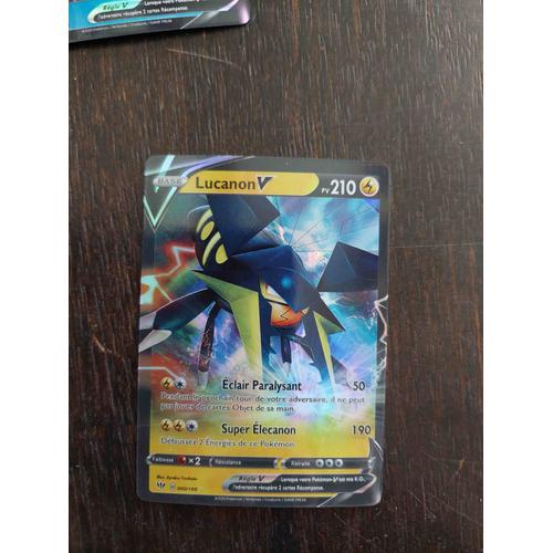 Carte Pokemon Base 210 Lucanon V / Reverse Brillante